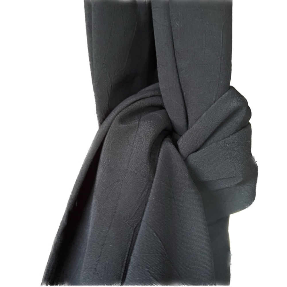 Wrap it your way! Around the shoulder shawl / wrap or scarf. Black and long. - Picture 2 of 12